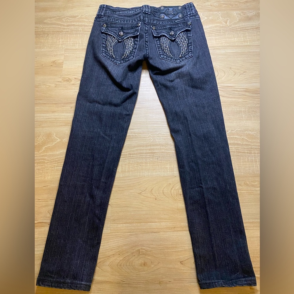 Miss Me Black Mid-Rise Skinny Jeans size 27